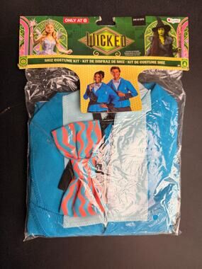 Wicked Shiz Costume Kit Adult 14+ Jacket Top Bow Tie Blue Target Exclusive New